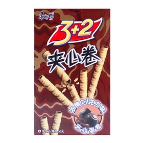 康师傅 3+2 夹心卷 巧克力味 55g